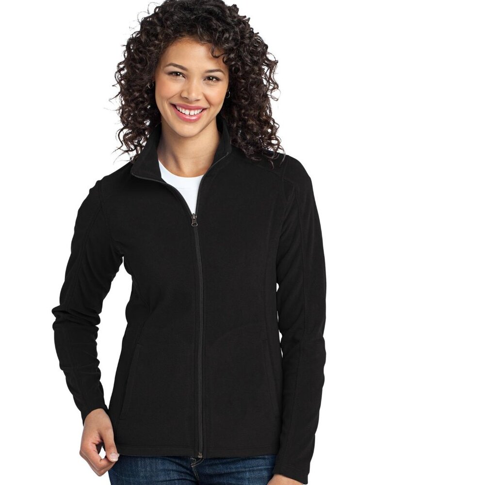 Port Authority L223 Ladies Microfleece Jacket Black Size S (New).
